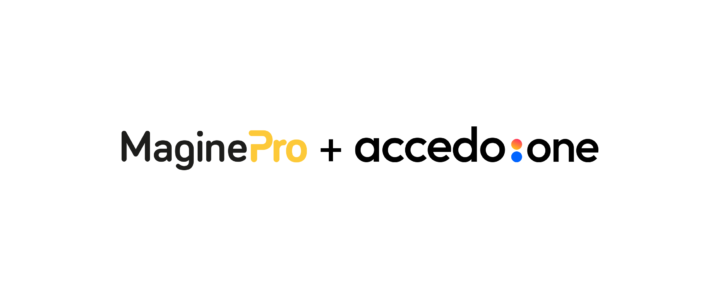 Magine Pro + Accedo One logotypes