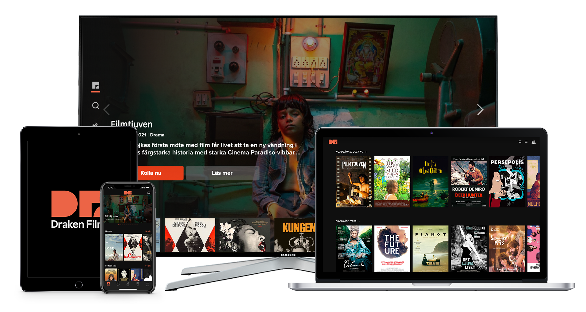 Multi-device streaming service Draken Film