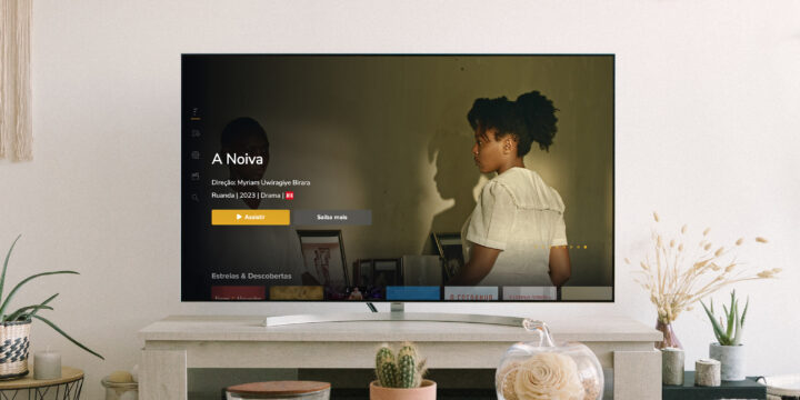 TV with Filmicca app running