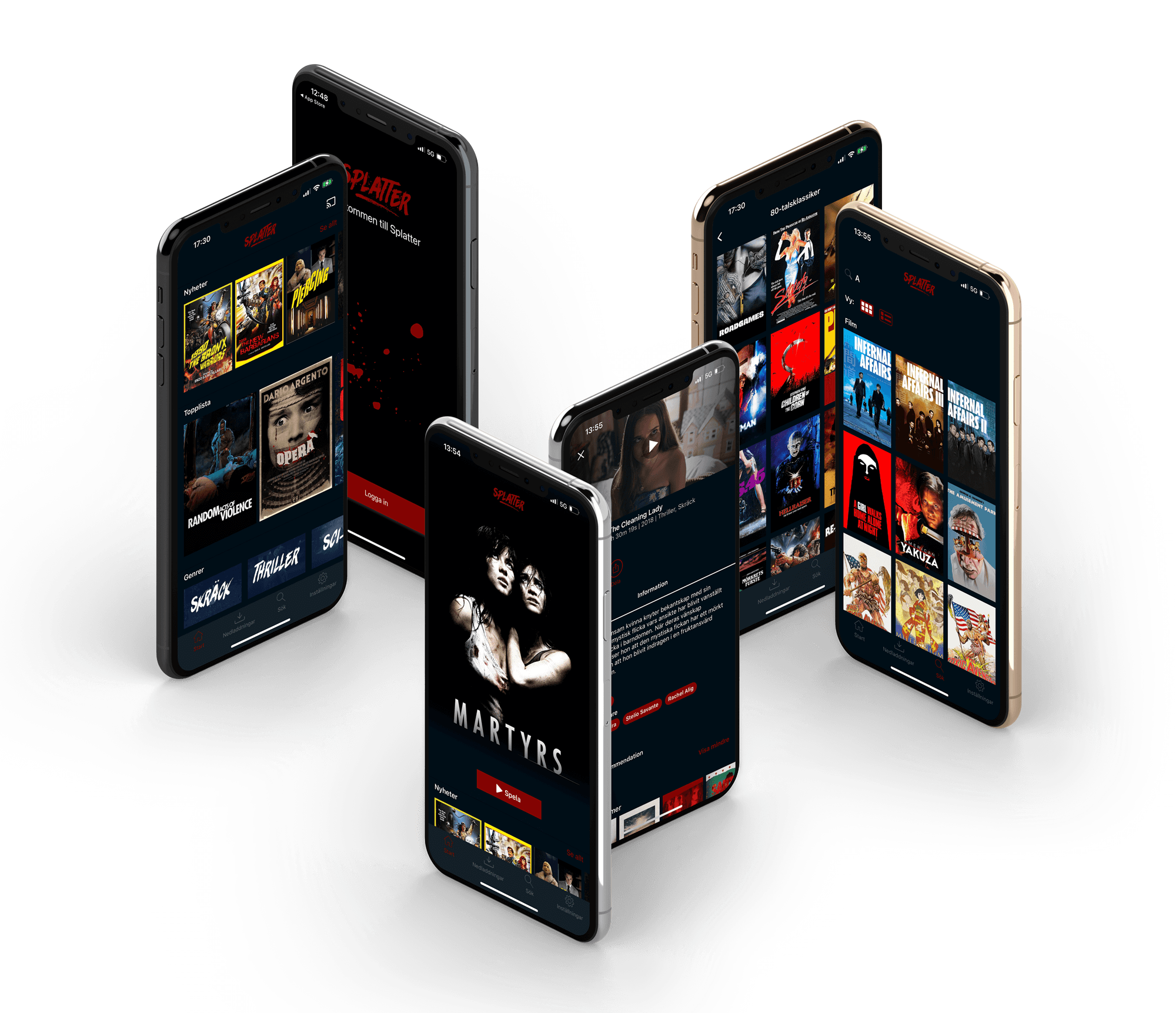 horror streaming service Splatter
