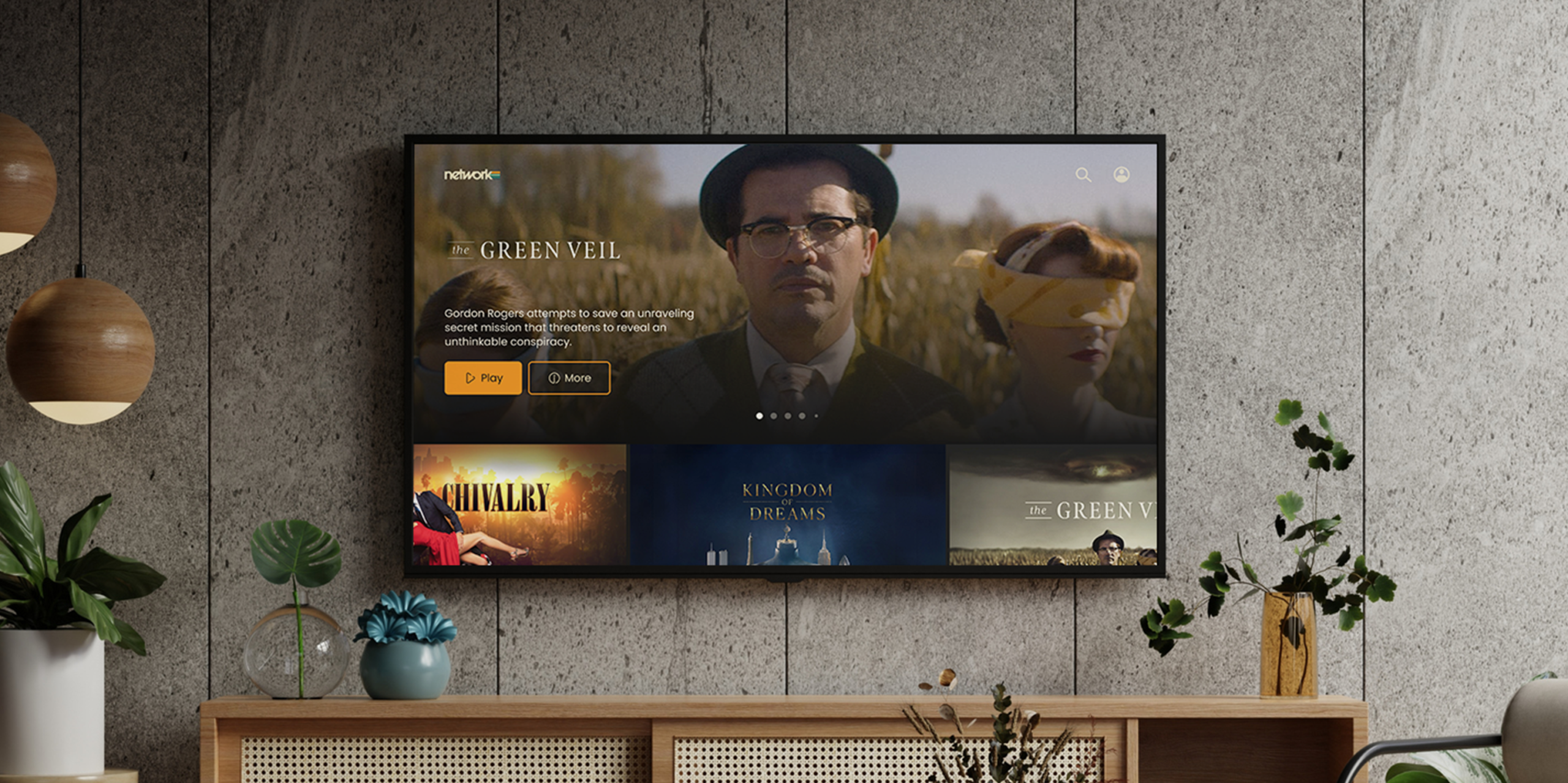 TV with Network service running